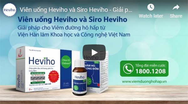Heviho - Giải pháp cho viêm đường hô hấp từ Viện Hàn lâm KH&CN Việt Nam